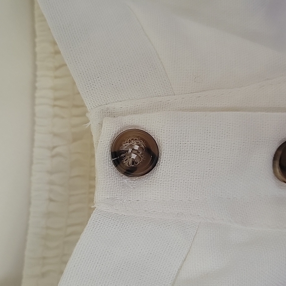 White Cotton Crop Top - Picture 2 of 4